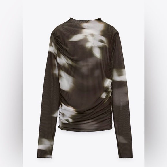 Zara sheer high neck top - Picture 2 of 8